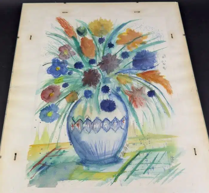 Aquarell unleserlich signiert 40 x 50 cm – Bild 2