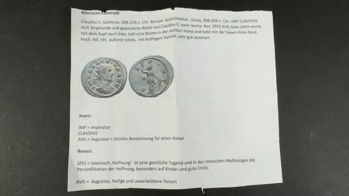 Römisches Reich Kaiser Claudius II. Gothicus, 268 bis 270 n. Chr. Antoninian – Bild 4