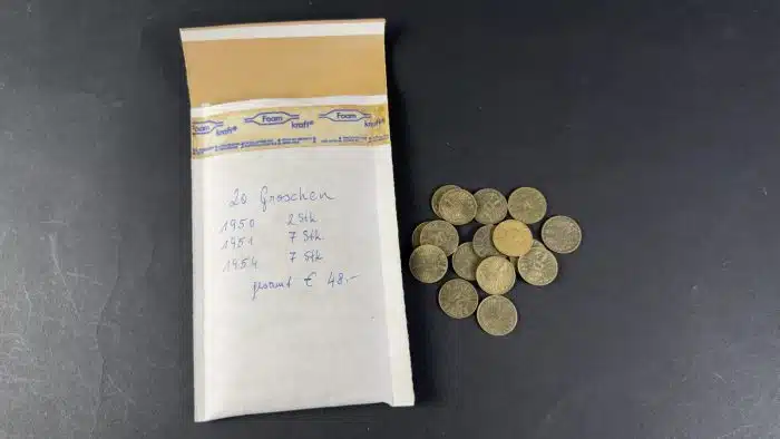 Posten Münzen 20 Groschen ab 1950  siehe Bilder