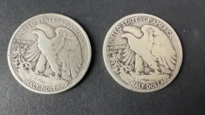 3 Stück half dollar 900 Silber 1942 1943 1943 – Bild 2