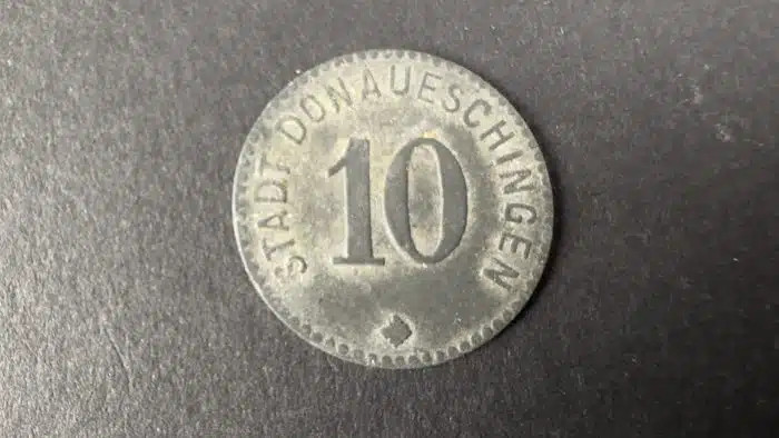 Deutschland Notgeld 10 Pfennig, 1917 Stadt Donaueschingen – Bild 2