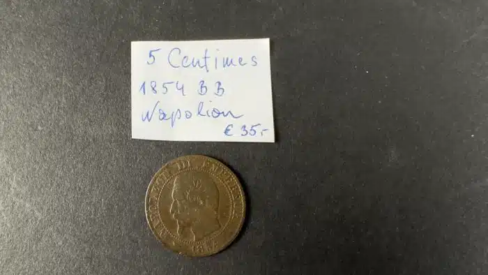 5 Centimes Napoleon 1854