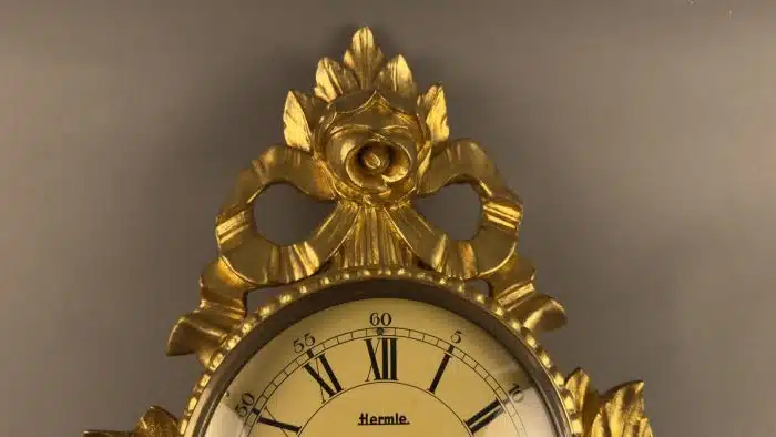 Vintage Franz Hermle Wanduhr B 30  cm H 55 cm – Bild 5