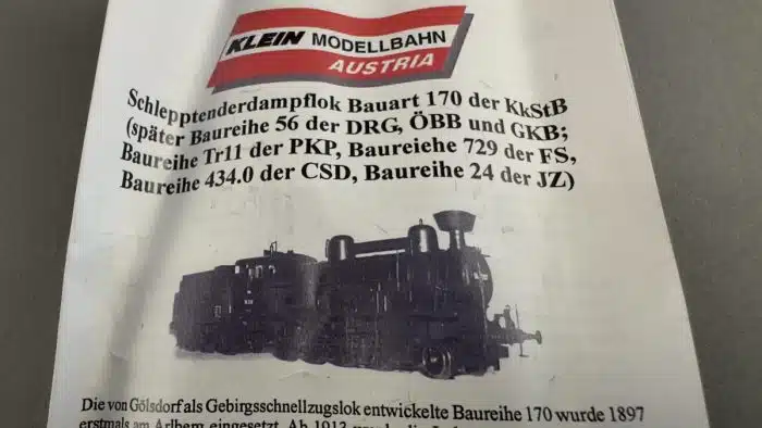Klein Modellbahn Klein Modellbahn GKB Lok Schlepptenderdampflok, unbespielt – Bild 7