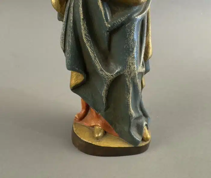 Holzfigur - Heiligenfigur - Madonna Mit Kind H27 cm – Bild 3