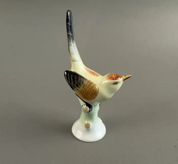 Porzellan Figur Vogel Hollohaza Hungary