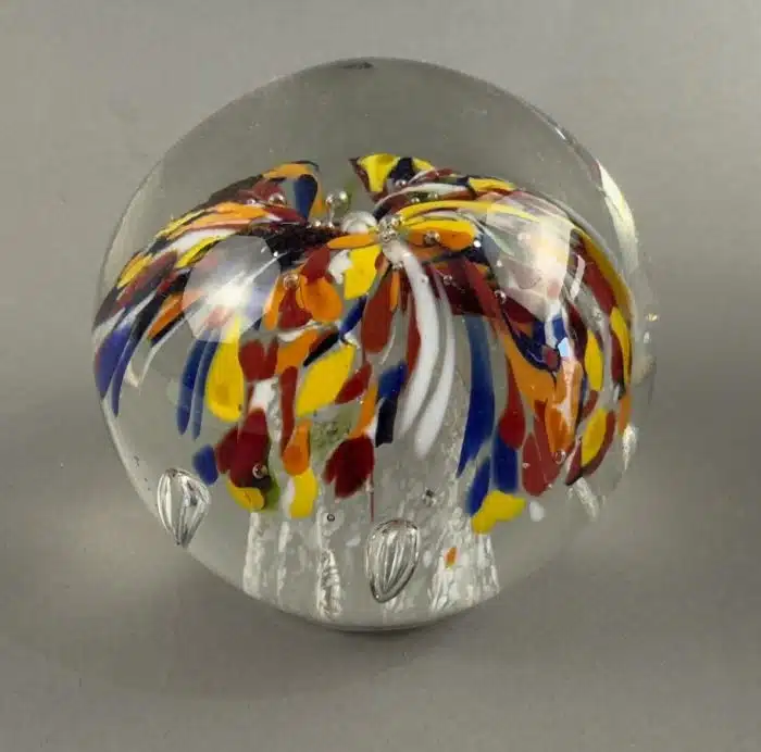 Murano Style Art Glaskugel Briefbeschwerer Dm.10cm