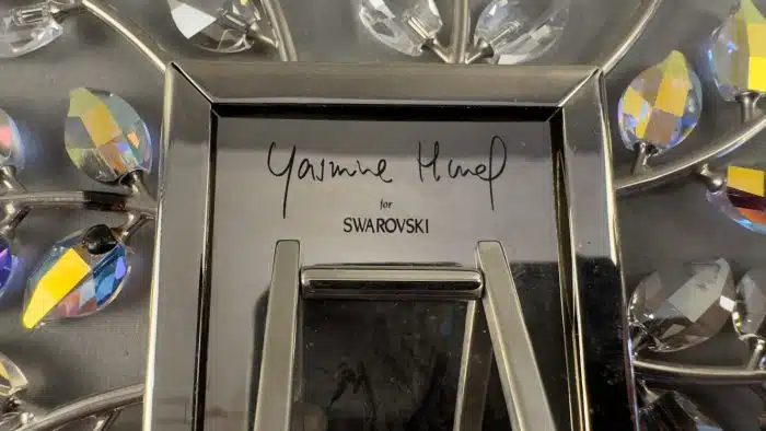 SWAROVSKI Bilderrahmen YASMIN HUREL BLATTDESIGN 12,5x12,5 cm – Bild 4