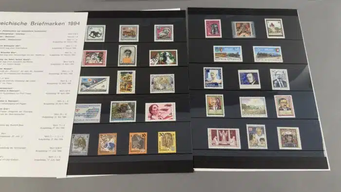 Jahresmappe Briefmarken Österreich 1994, 1995, 2002 – Bild 2