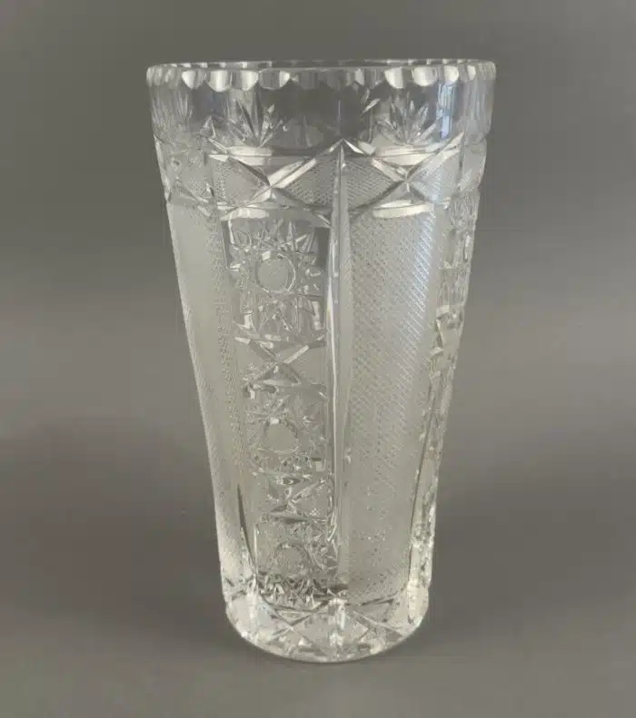 Große Vase aus Bleikristall H 25 cm