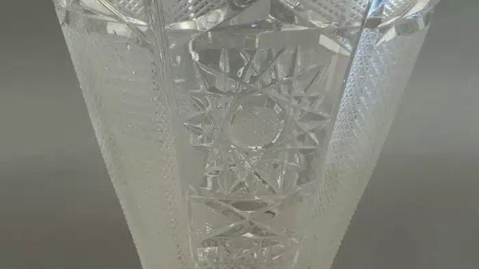 Große Vase aus Bleikristall H 25 cm – Bild 2