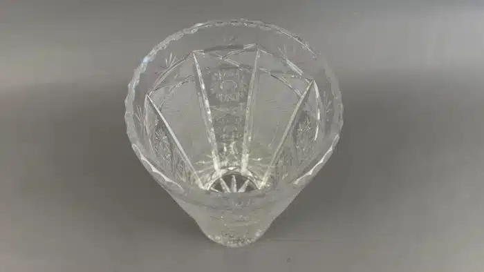 Große Vase aus Bleikristall H 25 cm – Bild 3