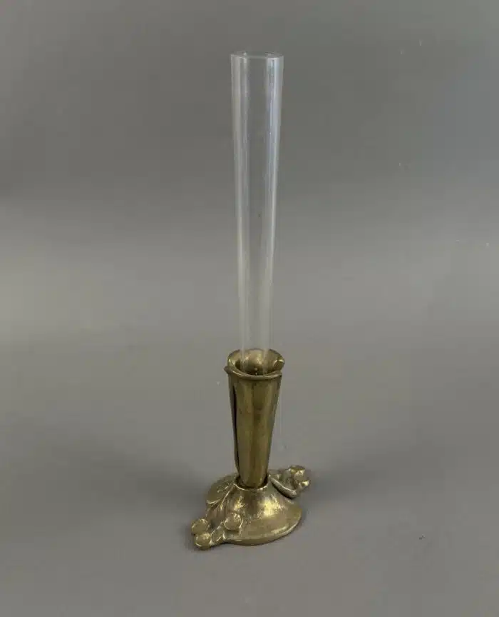 Heinz Goll -  Messing Vase für den Lions Club - Ausführung Gießerei "Kurt Jesch" Bleiburg, H 30 cm