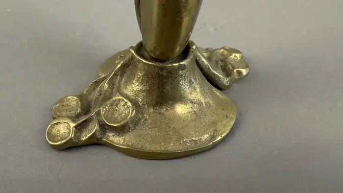 Heinz Goll -  Messing Vase für den Lions Club - Ausführung Gießerei "Kurt Jesch" Bleiburg, H 30 cm – Bild 2