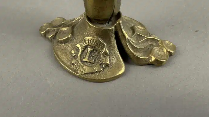 Heinz Goll -  Messing Vase für den Lions Club - Ausführung Gießerei "Kurt Jesch" Bleiburg, H 30 cm – Bild 3