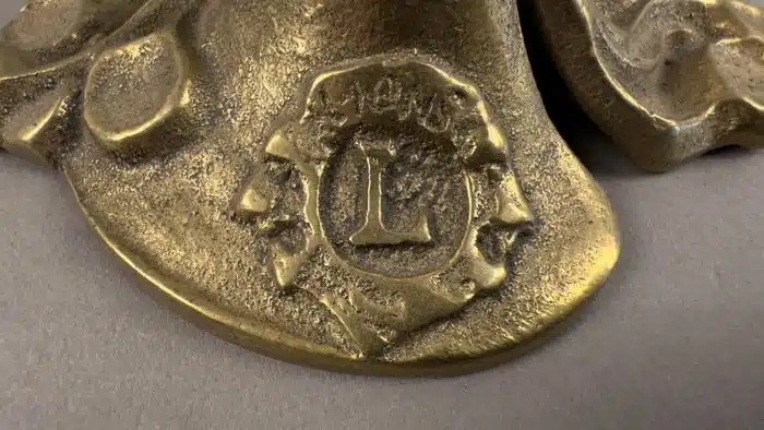 Heinz Goll -  Messing Vase für den Lions Club - Ausführung Gießerei "Kurt Jesch" Bleiburg, H 30 cm – Bild 4