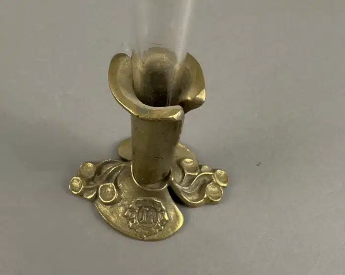 Heinz Goll -  Messing Vase für den Lions Club - Ausführung Gießerei "Kurt Jesch" Bleiburg, H 30 cm – Bild 6