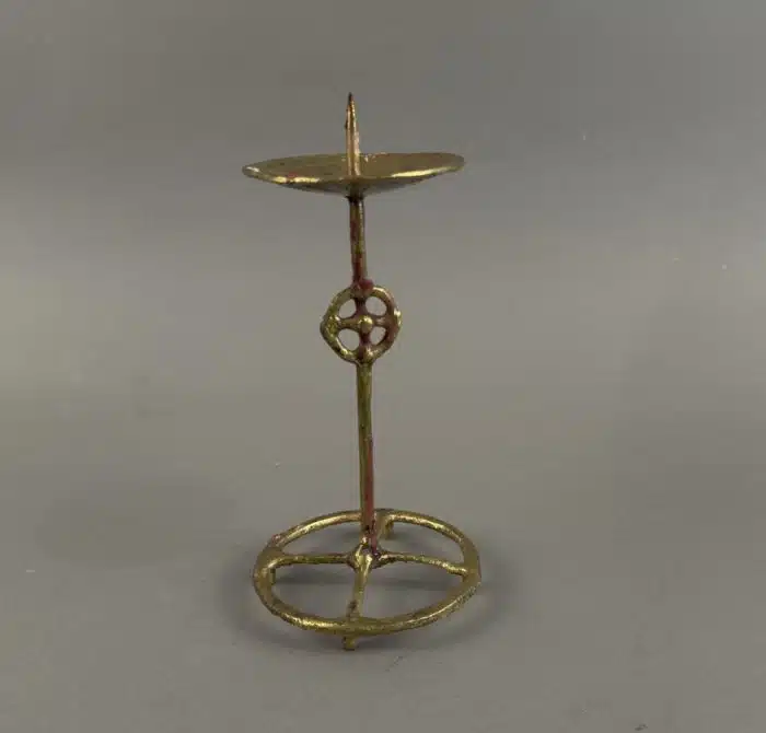 Heinz Goll -  Messing Kerzenständer - Ausführung Gießerei "Kurt Jesch" Bleiburg, H. 20 cm