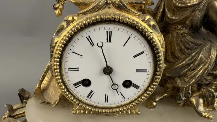 Kaminuhr Philippe Mourey Frankreich, um 1860, L 45 cm H 30 cm. – Bild 2