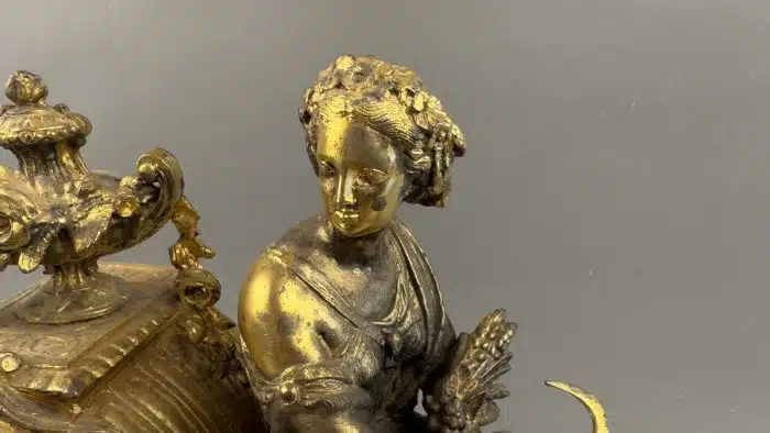 Kaminuhr Philippe Mourey Frankreich, um 1860, L 45 cm H 30 cm. – Bild 3