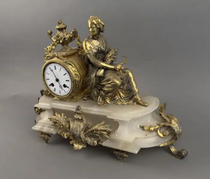 Kaminuhr Philippe Mourey Frankreich, um 1860, L 45 cm H 30 cm. – Bild 6