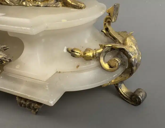 Kaminuhr Philippe Mourey Frankreich, um 1860, L 45 cm H 30 cm. – Bild 8