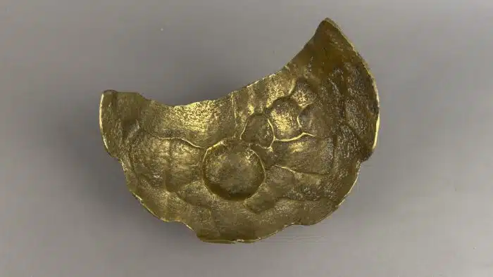 Heinz Goll -  Messing Schale - Ausführung Gießerei "Kurt Jesch" Bleiburg, L 21 cm H 14 cm – Bild 3