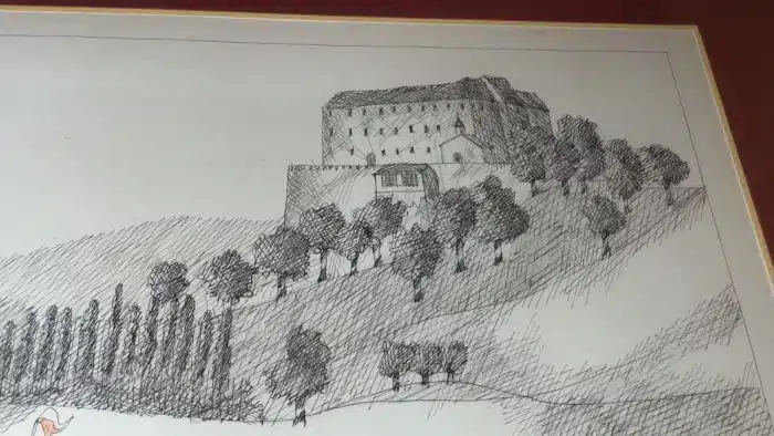 Werner Thomaschütz (Grades 1950 geb.) Bleiburg - Reiter um 1900 signiert W. Thomaschütz, datiert 2001, Tusche, aquarelliert, 24 x 32 cm, gerahmt, verglast, Gesammt 68x60 cm – Bild 7