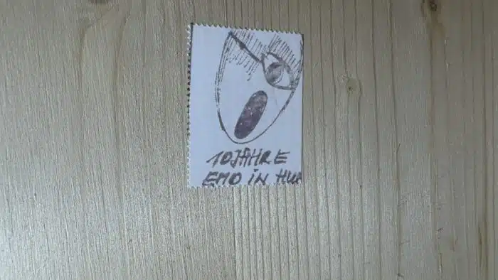  Emil Oman (EMO) - Hum Kroatien -1957 geboren, Mischtechnik auf Holz, 87x87 cm – Bild 7