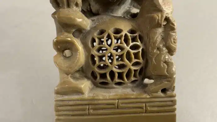 Skulptur eines chinesischen Foo Dogs ,  H 15 cm – Bild 5