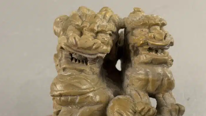 Skulptur eines chinesischen Foo Dogs ,  H 15 cm – Bild 6