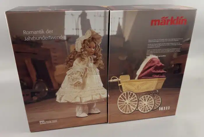 Märklin 1611 - Heidi Ott - unbespielt - Künstlerpuppe m. Puppenwagen (1995) - Nostalgie-Set OVP – Bild 2