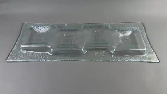 Ze-Art-Glas Daniel Zelko - Designer - Kerzenhalter aus Glas für 4 Kerzen 63x25 cm