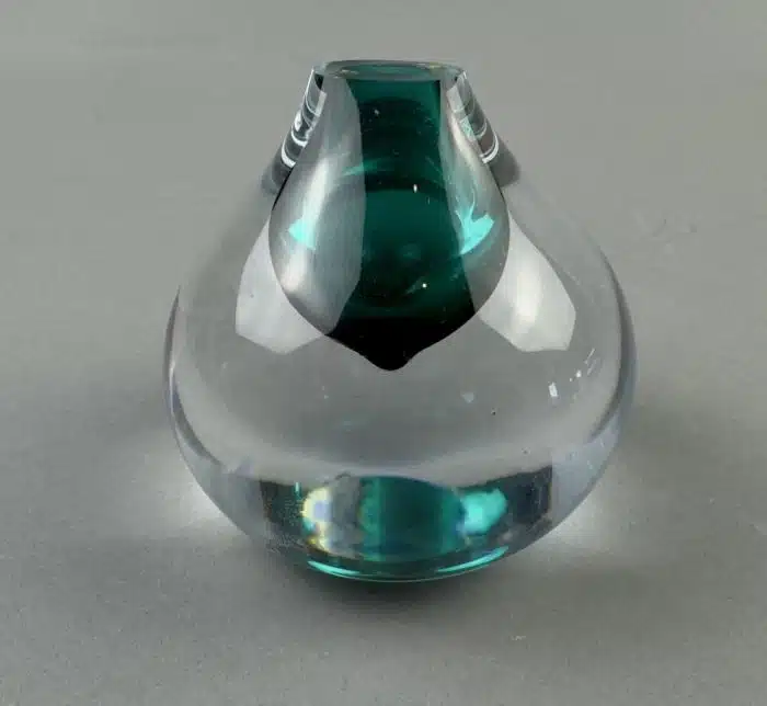 Designer Glass Briefbeschwerer, signiert