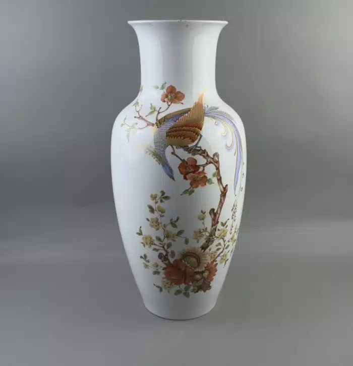 Große Porzellan Vase, Kaiser Porzellan, Dekor Olivia, H. 56cm