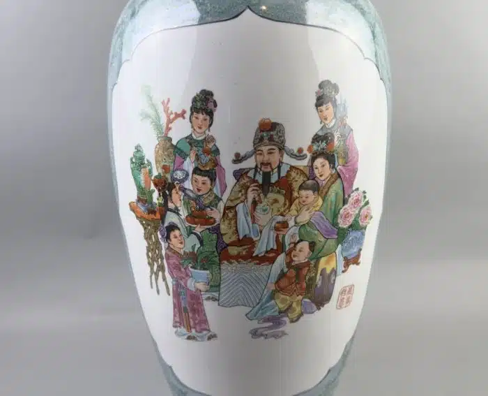 Große Chinesische Vase H. 62cm – Bild 2