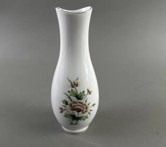 Porzellan Vase Hollohaza Ungarn H. 19 cm