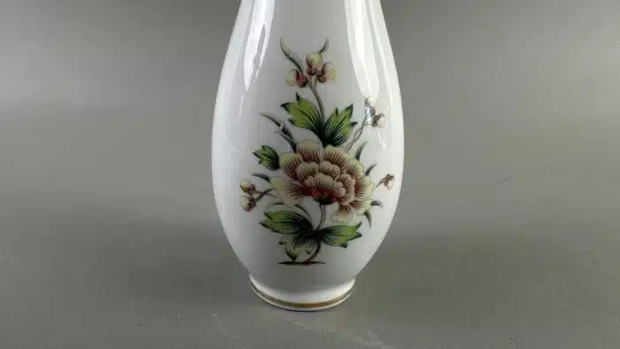 Porzellan Vase Hollohaza Ungarn H. 19 cm – Bild 2