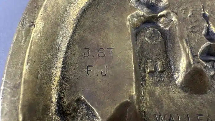 Heinz Goll -  Messing - Wallfahrtskirche Heiligen Grab - Bleiburg - Ausführung Gießerei "Kurt Jesch" Bleiburg, Dm. 15 cm – Bild 6