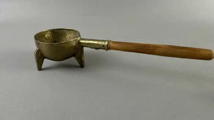 Wärmepfanne - Messing und Kerzenlöscher – Bild 2