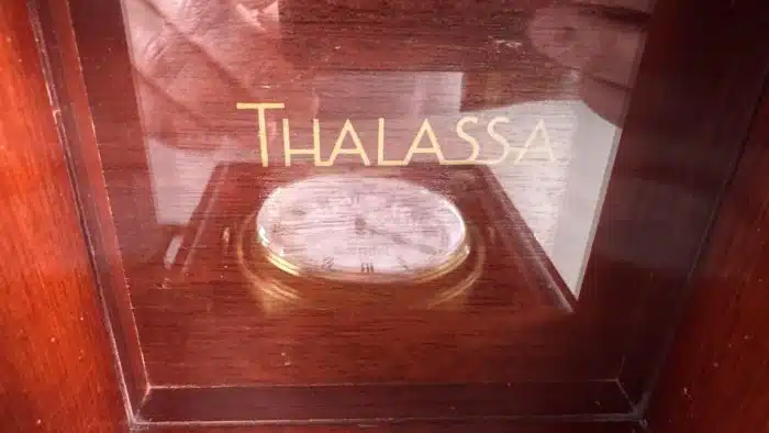 Seltener Marine - Chronometer von Jean Lassale Material Acajou, um 1970 Batteriebertrieben - Funktion gegeben - siehe Video – Bild 5