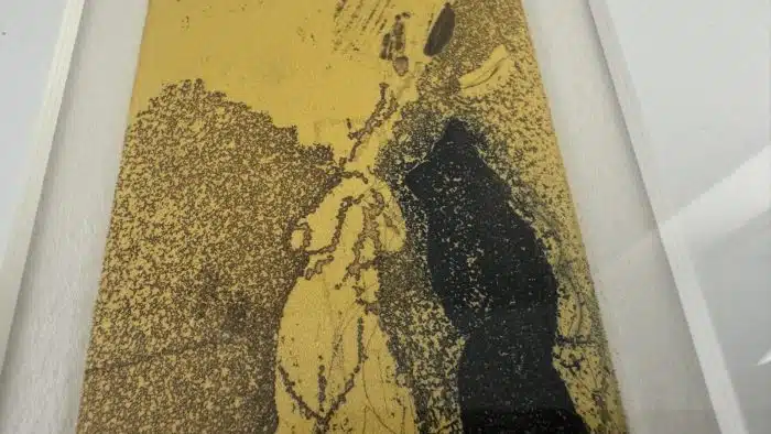 Karl Brandstätter (Lautz bei Villach 1946 geb.) Lithographie 8/100 - 12x8 cm  verglast, gerahmt Gesammt 31x27 cm – Bild 5