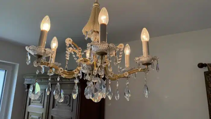 Swarovski Kristall Luster H 86 cm Dm.ca. 70 cm siehe Bilder und Video – Bild 2