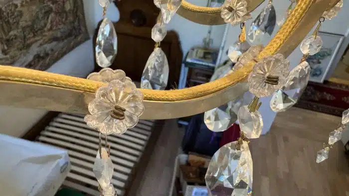 Swarovski Kristall Luster H 86 cm Dm.ca. 70 cm siehe Bilder und Video – Bild 8