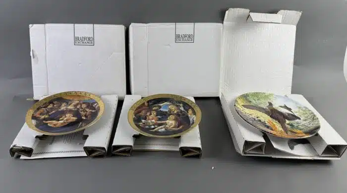 3 Sammelteller Wandteller -2 Madonna della Melagrana 1 Rojal Grafton  - Bradex