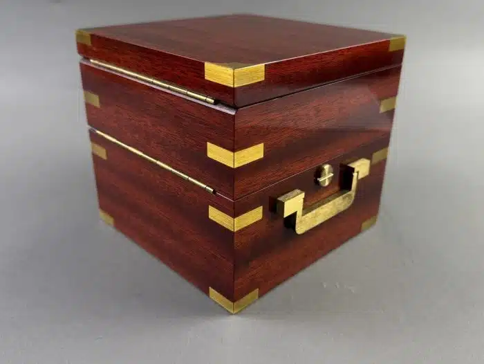 Seltener Marine - Chronometer von Jean Lassale Material Acajou, um 1970 Batteriebertrieben - Funktion gegeben - siehe Video – Bild 19