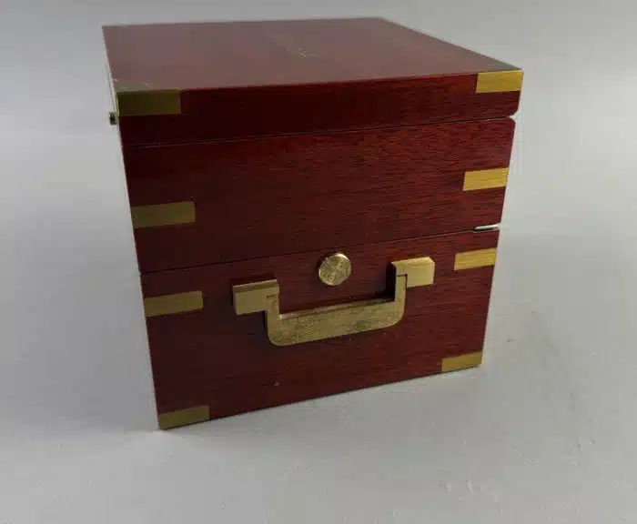 Seltener Marine - Chronometer von Jean Lassale Material Acajou, um 1970 Batteriebertrieben - Funktion gegeben - siehe Video – Bild 22