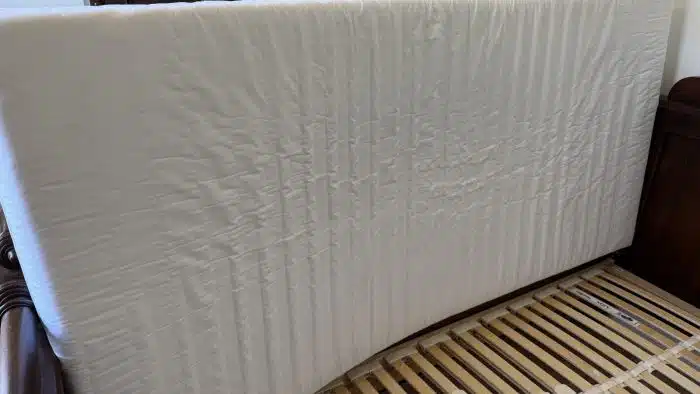 Gründerzeit Schlafzimmer 2 Betten 190x90 cm mit Lattenrost und Matrazen + 2 Nachtschränke 48x40 H 82 cm – Bild 16