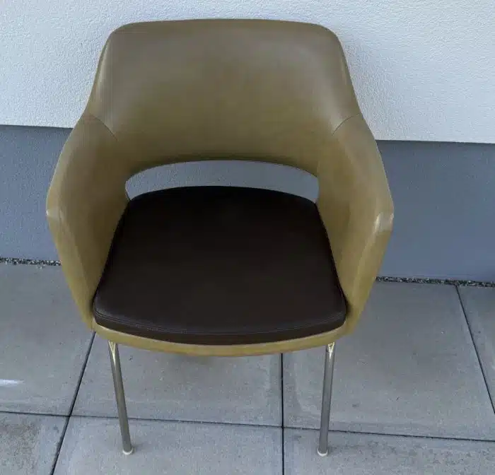 Designer Sessel mit Stahlrohrahmen – Bild 2