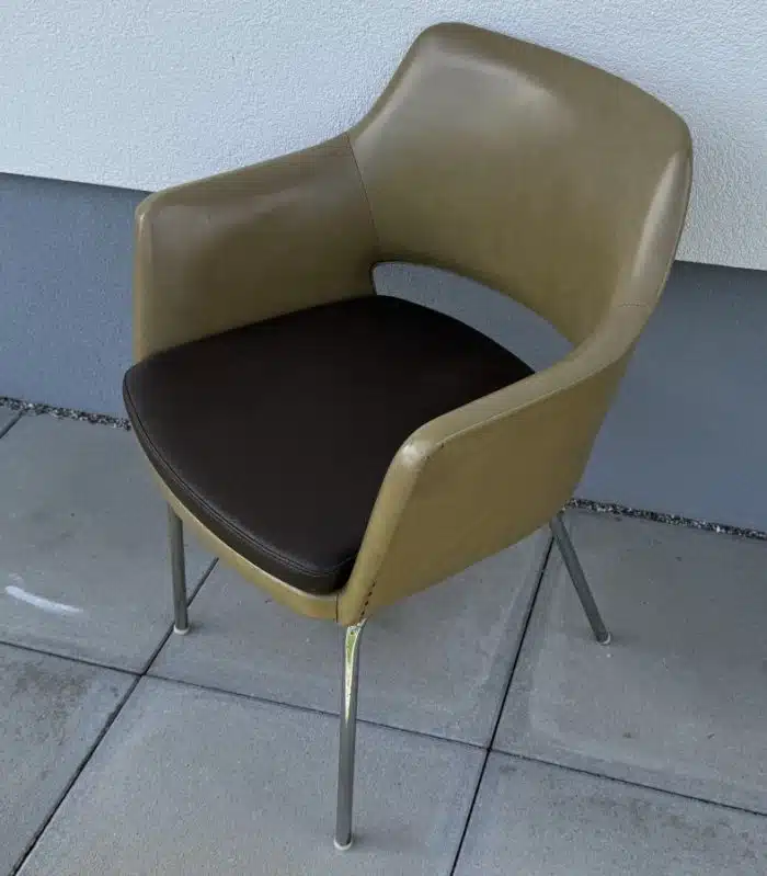 Designer Sessel mit Stahlrohrahmen – Bild 3